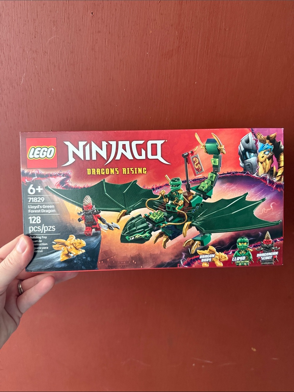 LEGO Ninjago Green Dragon Rider Set with Dark Green Wings